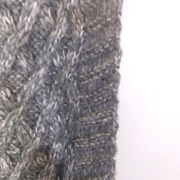 NWT 2-for-1 Infinity Scarves Lot Heather Grey knit and turquoise textured OS - Picture 15 of 16